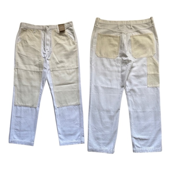 Madewell The Perfect Vintage Straight Jean Plus Size 33 Two Tone Cargo - Picture 6 of 8